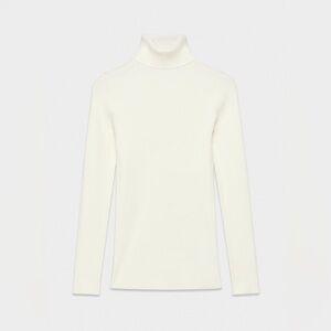 Babaton Cream Turtleneck Sweater Soft Minimalist Basic